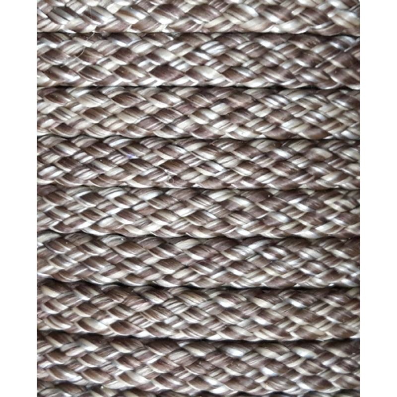 PPM touw 8 mm bruin/donkerbruin/beige melee